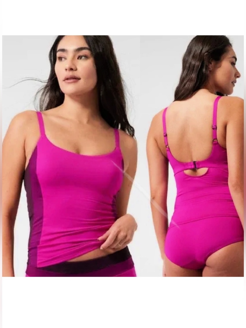 Athleta Coastline Bra Cup Tankini Top